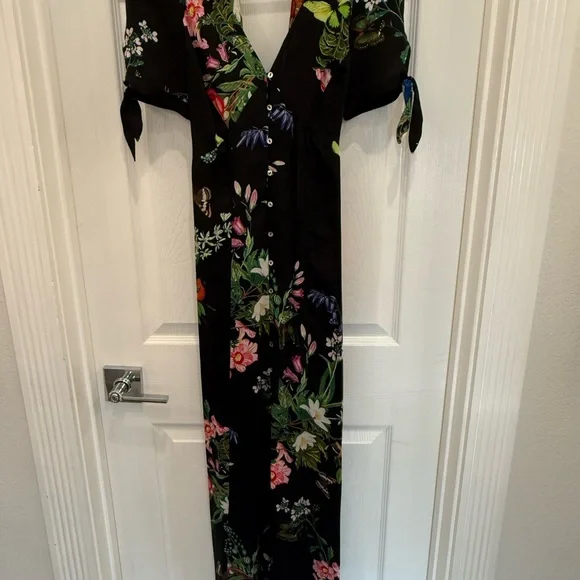 Karlie Kloss x Express Floral Print Maxi Dress - Women’s size 0 - Picture 3 of 11